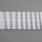 Шторная лента классическая, матовая, 4 см, 100 ± 1 м, цвет белый - фото 9043002