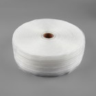 Шторная лента классическая, органза, 6 см, 50 ± 1 м, цвет прозрачный/белый - фото 23626363