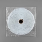 Шторная лента фиксированная сборка, матовая, 6 см, 50 ± 1 м, цвет белый - фото 24388321
