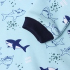 Лонгслив, цвет голубой/акулы, рост 68 см - Фото 3