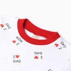 Лонгслив, цвет белый/I love, рост 74 см - фото 24053047