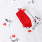 Лонгслив, цвет белый/I love, рост 74 см - фото 24053048