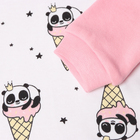 Лонгслив, цвет розовый/панда, рост 74 см - фото 24053054