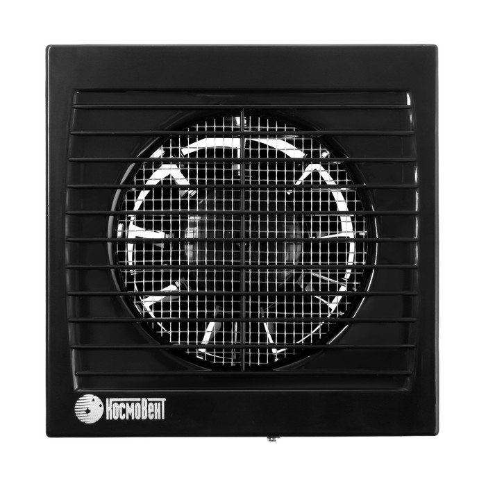 Вентилятор вытяжной «КосмоВент» В100, d=100 мм, 10 Вт, 40 дБ, 105 м³/ч, без выключ, черный - Фото 1