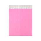Бумажный контрольный браслет "Розовый неоновый" TYVEK - Фото 4