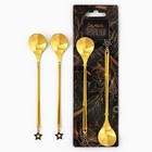 Ложки парные с подвесом «Самой прекрасной», 2 шт., 3×15 см - Фото 2