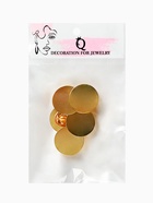 Основа для броши/значка (набор 5 шт.), площадка 2 см, цвет золото - Фото 4