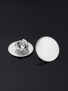 Основа для броши/значка (набор 5 шт.), площадка 2 см, цвет серебро - Фото 1