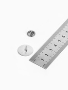 Основа для броши/значка (набор 5 шт.), площадка 2 см, цвет серебро - Фото 3