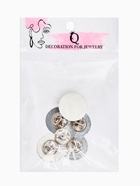 Основа для броши/значка (набор 5 шт.), площадка 2 см, цвет серебро (комплект 2 шт) - фото 62117080