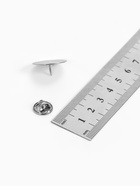 Основа для броши/значка (набор 5 шт.), площадка 2 см, цвет серебро - Фото 2