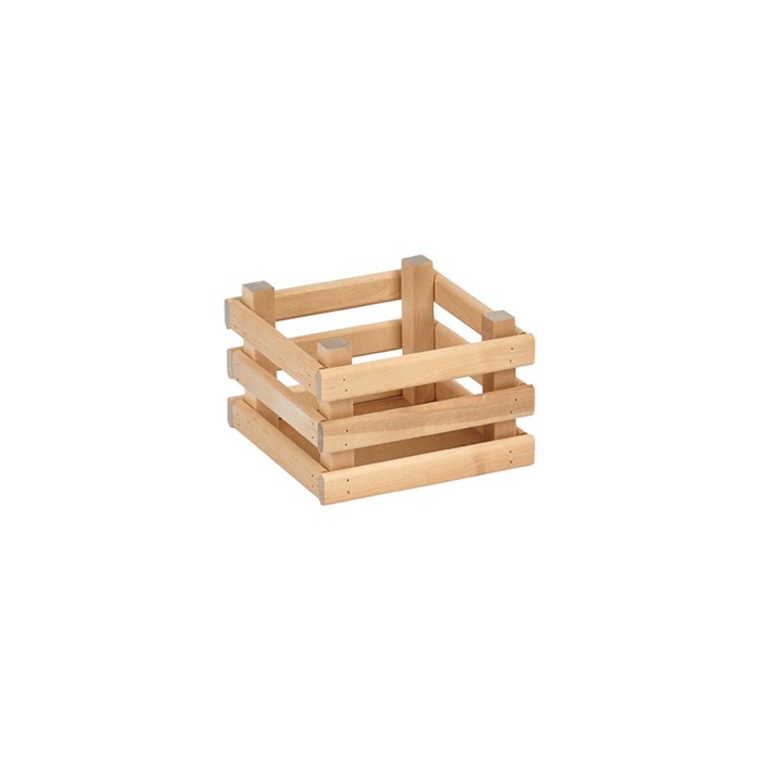 Ящик деревянный для хранения Polini Home Boxy, цвет натуральный, 18х18х12 см - Фото 1