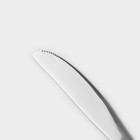 Нож столовый из нержавеющей стали, длина 23 см, цвет серебряный - Фото 2