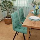 Стул обеденный Polini Home Berlin SM, цвет мятный-чёрный - Фото 9