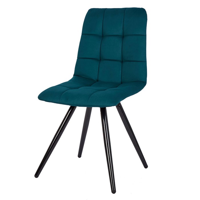 Стул обеденный Polini Home Berlin SM, цвет тёмно-бирюзовый-чёрный - Фото 1