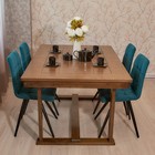 Стул обеденный Polini Home Berlin SM, цвет тёмно-бирюзовый-чёрный - Фото 9