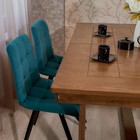 Стул обеденный Polini Home Berlin SM, цвет тёмно-бирюзовый-чёрный - Фото 10