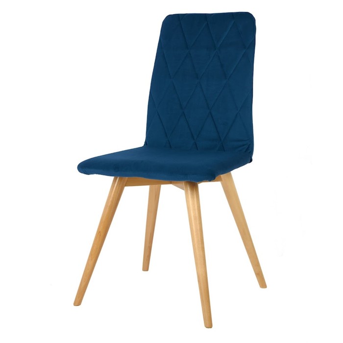 Стул обеденный Polini Home Rio SD, цвет синий-натуральный - Фото 1