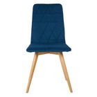 Стул обеденный Polini Home Rio SD, цвет синий-натуральный - Фото 2