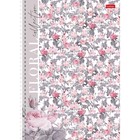 Тетрадь A4, 80 листов в клетку на гребне Floral collection, обложка мелованный картон, матовая ламинация, блок 65 г/м2, 4В МИКС - фото 23082487