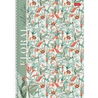 Тетрадь A4, 80 листов в клетку на гребне Floral collection, обложка мелованный картон, матовая ламинация, блок 65 г/м2, 4В МИКС - фото 23082488