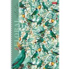 Тетрадь A4, 80 листов в клетку на гребне Floral collection, обложка мелованный картон, матовая ламинация, блок 65 г/м2, 4В МИКС - фото 23082489