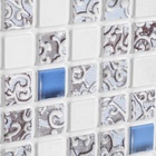 Панель ПВХ мозаика «Коллаж», голубой, 480×960 мм 10123431