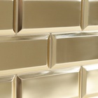 Стеновая панель ПВХ Grace «Глянцевый хром», 962×484 мм, цвет золотой - фото 35961494