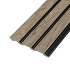 Панели стеновые 3D RAIL, вспененный полистирол, 2700×120×10 мм, цвет дуб антик - Фото 1