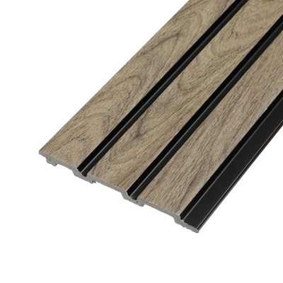 Панели стеновые 3D RAIL, вспененный полистирол, 2700×120×10 мм, цвет дуб антик