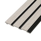 Стеновые панели Grace 3D RAIL, вспененный полистирол, 2700×120×10 мм, цвет ясень серый - Фото 1