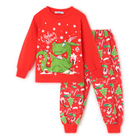 Пижама для мальчика, цвет красный, рост 110 см - фото 320395252