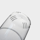 Кружка для заваривания «Эко», 500 мл, со стеклянным ситом, бамбуковая крышка, стекло, прозрачная - Фото 3