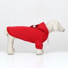Костюм для животных "Дед Мороз", размер XS, красный - Фото 3