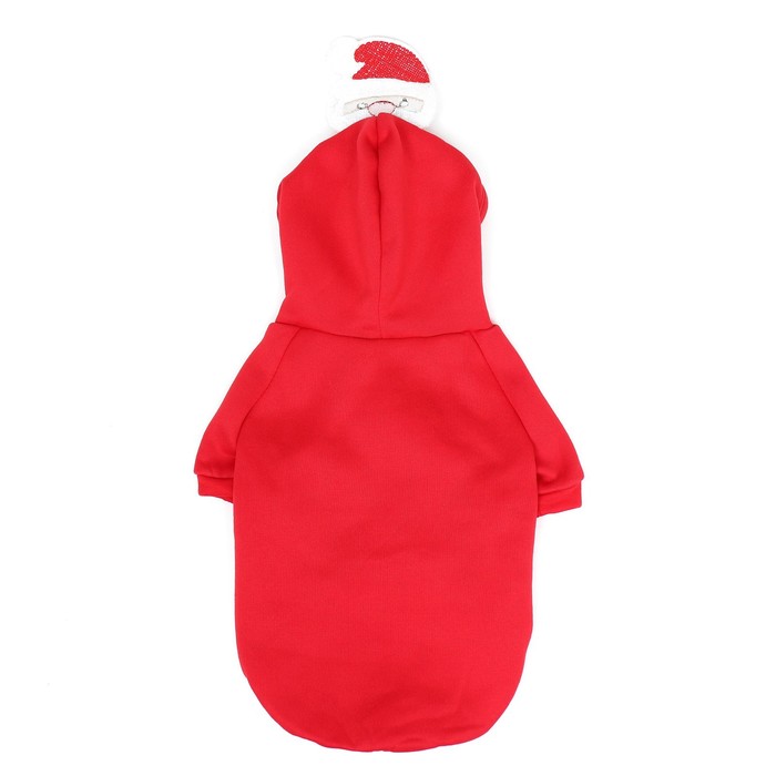 Костюм для животных "Дед Мороз", размер XS, красный