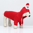 Костюм для животных "Дед Мороз", размер S, краный - фото 7830509