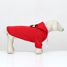 Костюм для животных "Дед Мороз", размер M, красный - фото 7830530