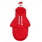 Костюм для животных новогодний «Дед Мороз», размер L, красный - Фото 7