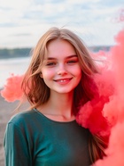 Цветной дым красный, высокая интенсивность, 60 сек - Фото 5