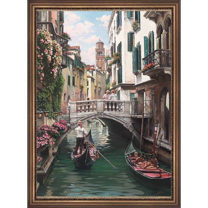 Репродукция картины «Цветущая Венеция», 50х70, рама (56-982Т) - Фото 1