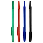 Набор шариковых ручек СТАММ "049" 4шт., 04цв, 0,7мм, тонированный корпус, пакет с европодвес 1013113 - фото 23082993