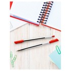 Ручка шариковая СТАММ "800" красная, 0,7мм - Фото 5