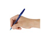 Набор ручек шариковых СТАММ "049" 4шт, синие, 0,7мм, тонированный корпус, пакет с европодвес 1013114 - фото 23083024