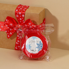 Лента атласная «Снежинки», красная , 4 см × 25 ярдов (22,5 м) - фото 24510059