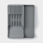 Подставка для кухонных приборов Magistro Harm, 42,5×20,5×5,2 см, раздвижная, цвет серый - Фото 3