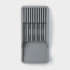 Лоток для кухонных приборов Magistro Harm, 42,5×20,5×5,2 см, раздвижная, цвет серый - Фото 4