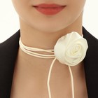 Чокер «Танго» роза бутон, цвет белый - фото 11404220