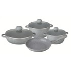Набор посуды Bekker Silver Marble, 7 предметов - фото 296818443