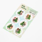 Наклейки новогодние для цветов и подарков «Везения!», 16 х 9.5 см - Фото 2