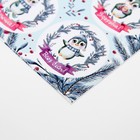 Наклейки новогодние для цветов и подарков «Пингвинчики», 16×9.5 см - Фото 3